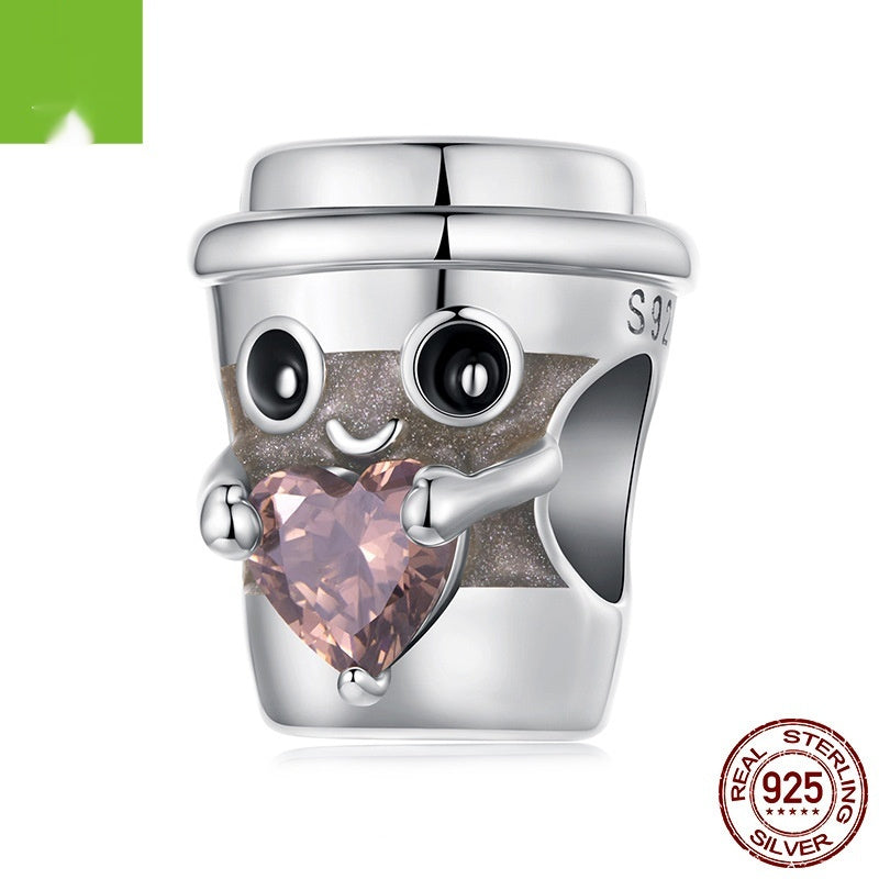 Design Love Coffee Cup Bead Accessories