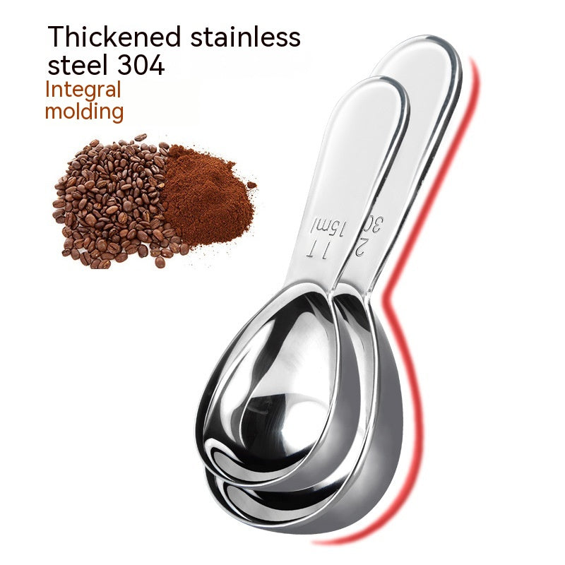 Stainless Steel Measuring Spoon Suit Coffee Scale Baking Utensils