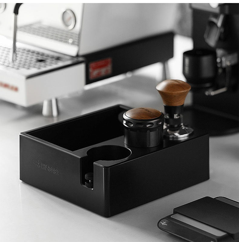 Multifunctional Grounds Box Italian Coffee Handle Bracket Powder Tamper Pressure Filling Storage Seat