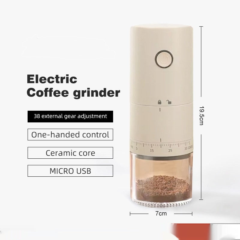 Coffee Grinder Portable Pulverizer USB Rechargeable Coffee Grinder