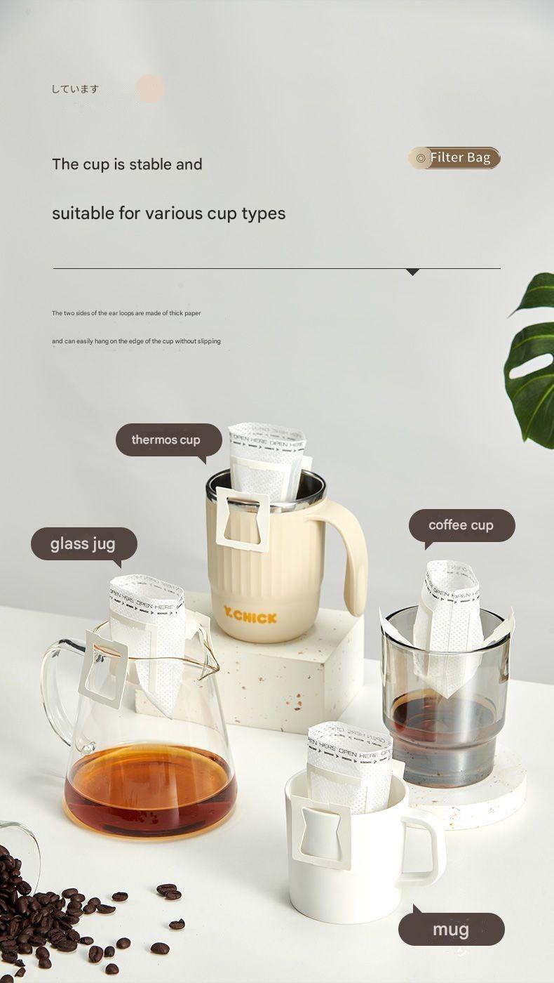 Disposable Coffee Filter Bags Pour-Over Coffee Grounds Filter Paper Imported Drip Coffee Filter Bags Coffee Filter Paper Drip Filter Paper