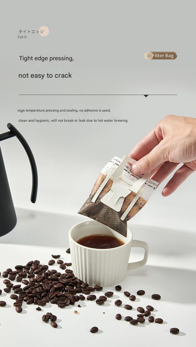 Disposable Coffee Filter Bags Pour-Over Coffee Grounds Filter Paper Imported Drip Coffee Filter Bags Coffee Filter Paper Drip Filter Paper