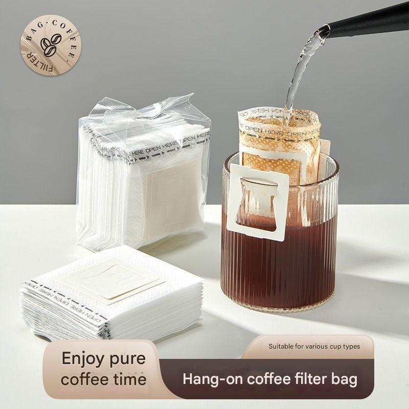 Disposable Coffee Filter Bags Pour-Over Coffee Grounds Filter Paper Imported Drip Coffee Filter Bags Coffee Filter Paper Drip Filter Paper